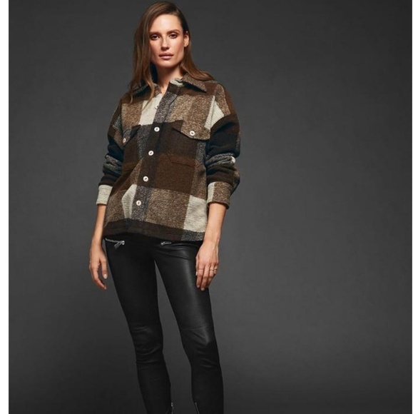 Nwt Anine Bing Bobbi Flannel Javket In 